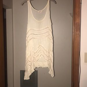 Cream Free People Voile and Lace Slip